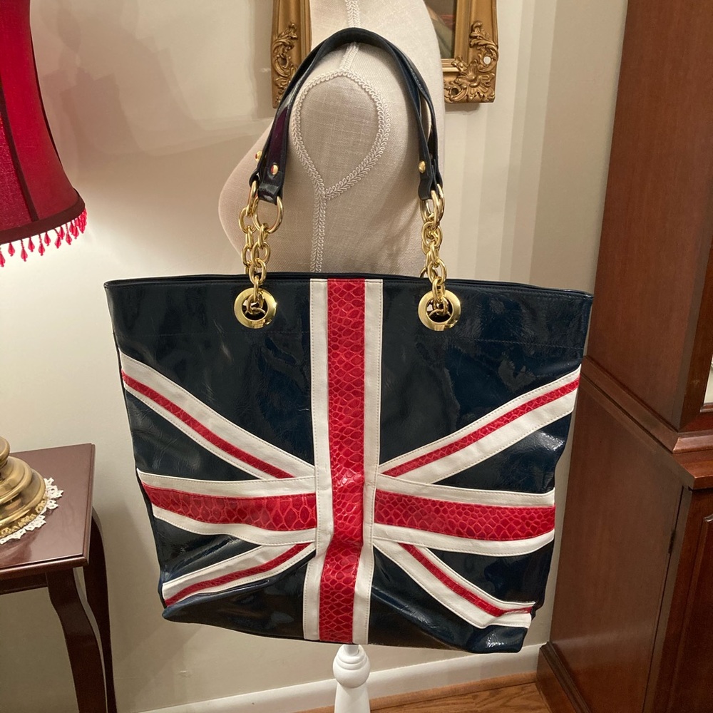 Twiggy London Union Jack XXL tote travel bag